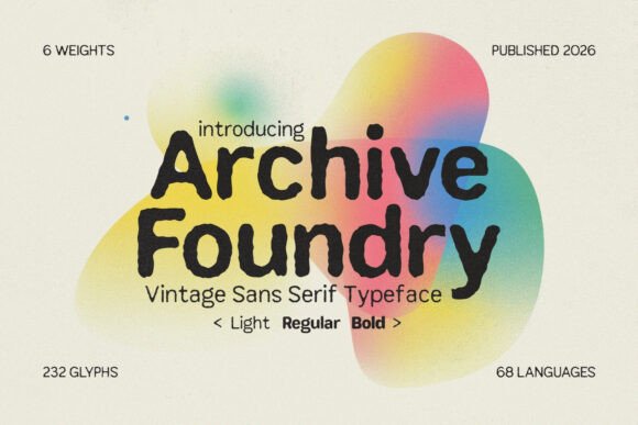 Archive Foundry: A Thoughtful Sans Serif Typeface for Timeless Editorial Design