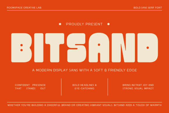Bitsand: A Bold Sans Serif Font for Crafters and Product Designers
