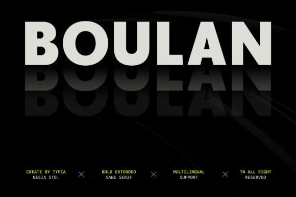 Boulan: A Bold Sans Serif Font for Impactful Digital Branding