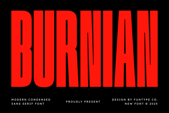 Burnian: A Bold Sans Serif Font for Impactful Editorial Design