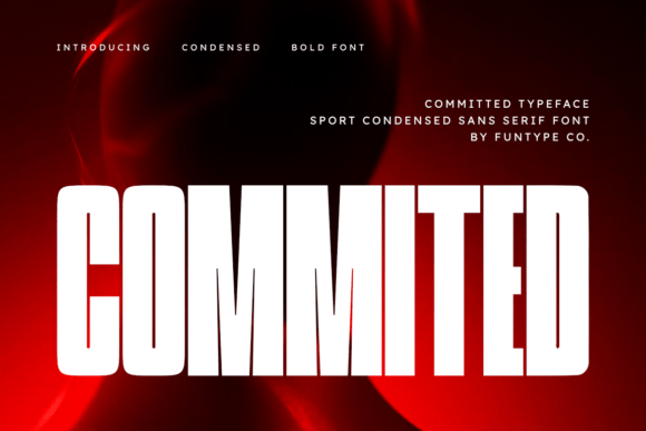 Commited Font: Bold Sans Serif Style for Craft and Product Design