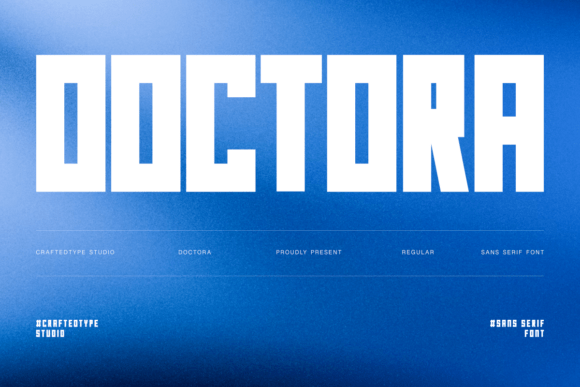 Doctora: A Bold Condensed Sans Serif Font for Handmade Business Branding