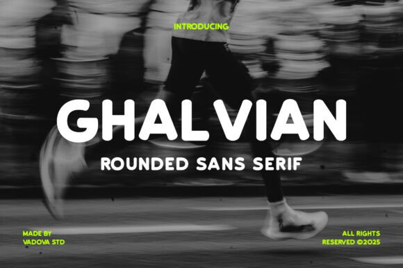 Ghalvian Font: Bold Sans Serif for High-Impact Handmade Designs