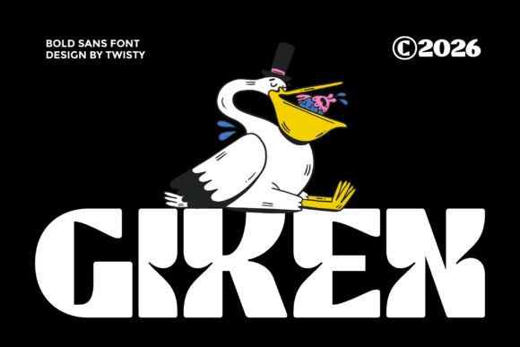 Giken: A Bold Sans Serif Font for Modern Editorial Design
