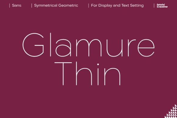 Glamure Thin: A Minimalist Sans Serif Font for Modern Branding