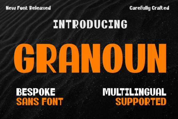 Granoun: A Bold Condensed Sans Serif Typeface for High-Impact Campaigns