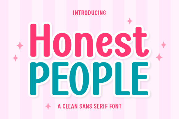 Honest People: A Clean Sans Serif Font for Modern Brand Campaigns