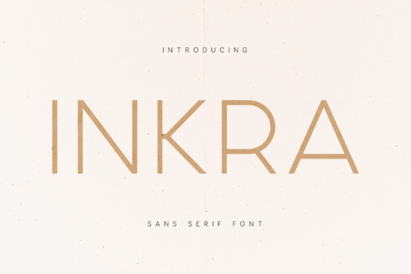 Inkra: A Clean Sans Serif Typeface for Modern Marketing Designs