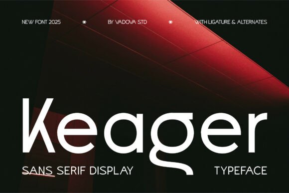 Keager: A Bold Sans Serif Font for High-Impact Campaign Visuals
