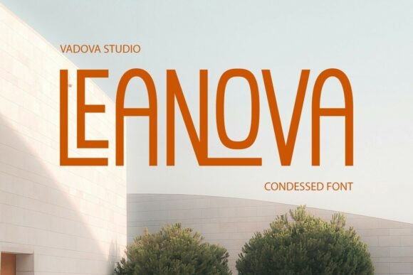 Leanova: A Bold Sans Serif Font for Handmade Labels, Invitations & Packaging