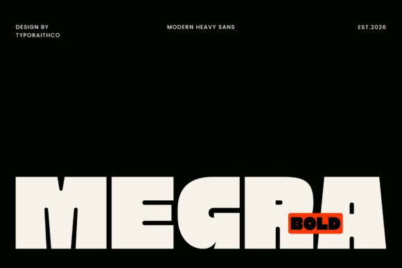 Megra: A Modern Sans Serif Font for Bold Campaign Visuals