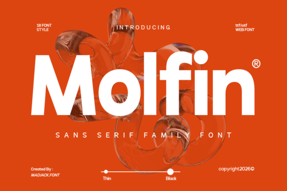 Molfin: A Bold Sans Serif Font for Modern Web Design Projects
