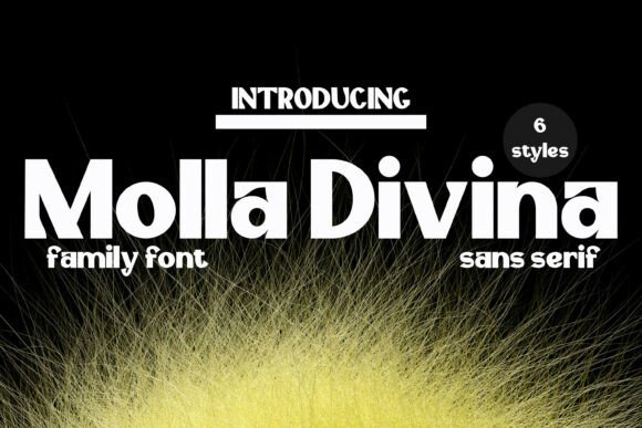 Molla Divina: A Bold Sans Serif Font for Crafters and Makers