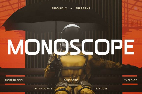 Monoscope: A Futuristic Sans Serif Font for Tech-Inspired Craft and Branding