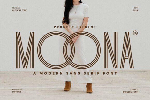 Moona Font: Retro-Futuristic Sans Serif for Modern Branding