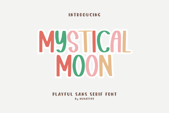 Mystical Moon: A Soft Sans Serif Font for Creative Projects