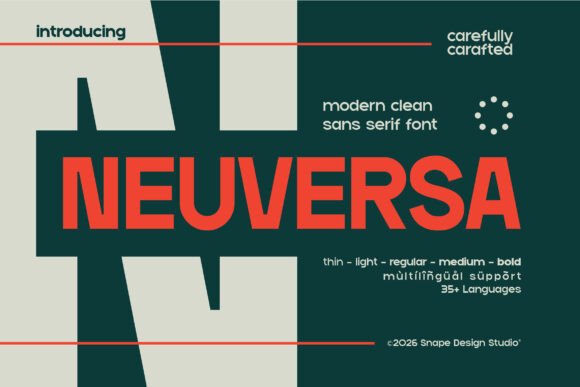 Neuversa: The Modern Sans Serif Font for Crafters and Product Designers