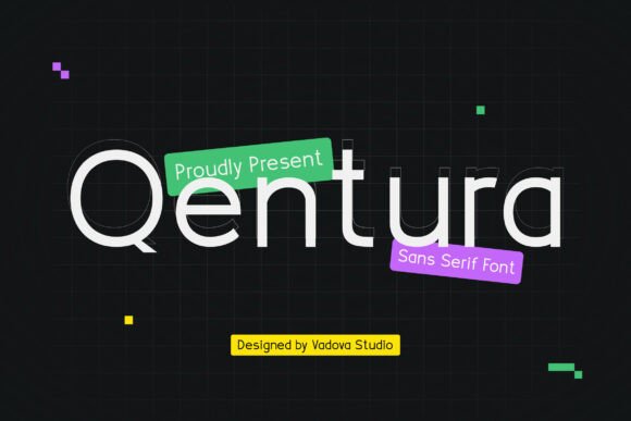 Qentura: A Modern Sans Serif Font for Clean Editorial Design