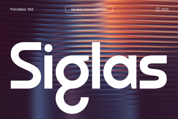 Siglas: A Modern Sans Serif Font for Business Branding