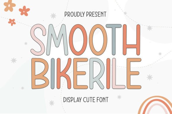 Smooth Bikerile: A Cheerful Sans Serif Font for Makers and Printables Designers