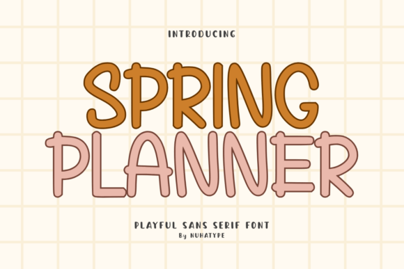 Spring Planner: A Cute Sans Serif Handwriting Font for Digital Branding