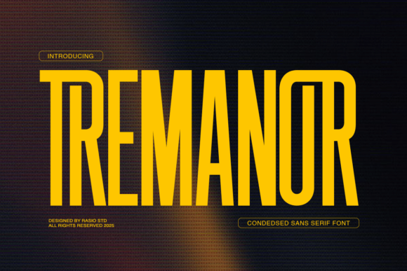 Tremanor: A Bold Condensed Sans Serif Font for Modern Editorial Design