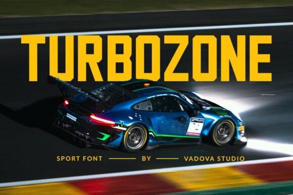 Turbozone: A Dynamic Sans Serif Font for High-Energy Marketing Design