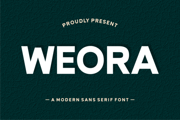 Weora: A Bold Sans Serif Font for High-Impact Handmade Design